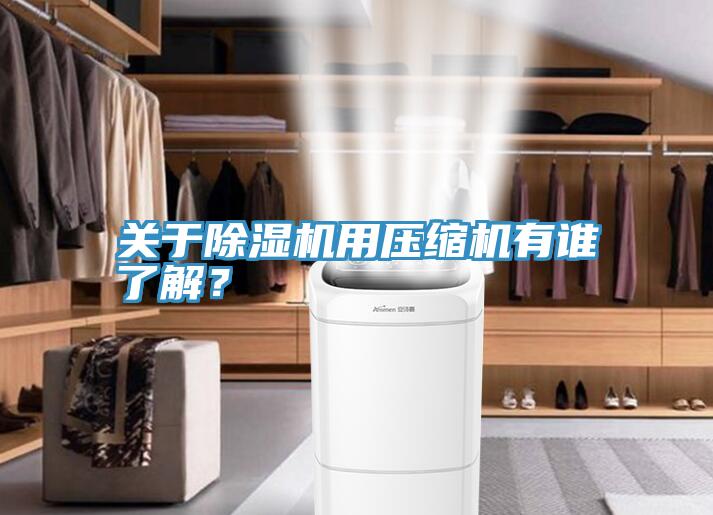 關於香蕉视频国产用壓縮機有誰了解？