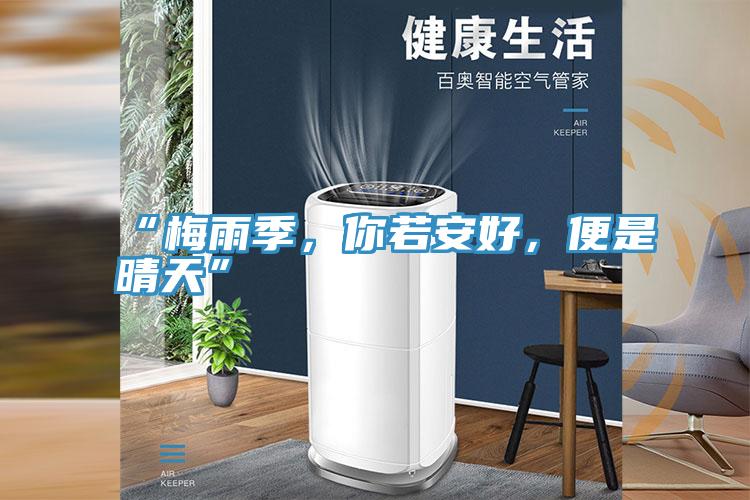 “梅雨季，你若安好，便是晴天”