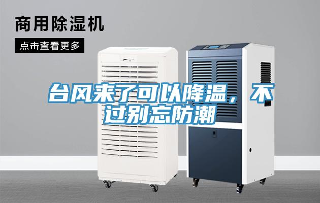 台風來了可以降溫，不過別忘防潮
