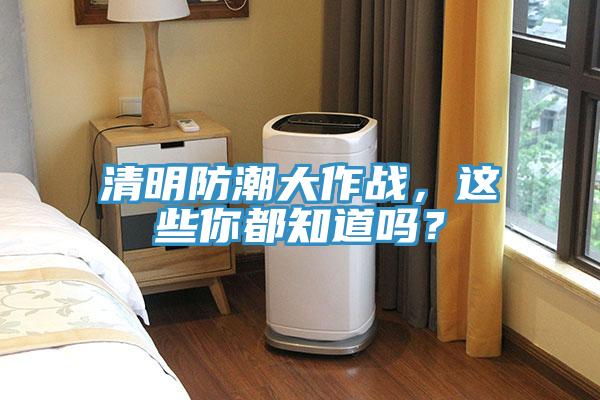 清明防潮大作戰，這些你都知道嗎？