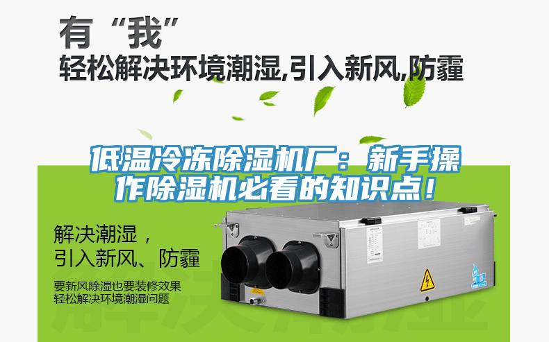 低溫冷凍香蕉视频国产廠：新手操作香蕉视频国产必看的知識點！