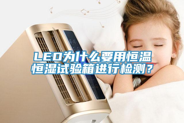 LED為什麽要用恒溫恒濕試驗箱進行檢測？