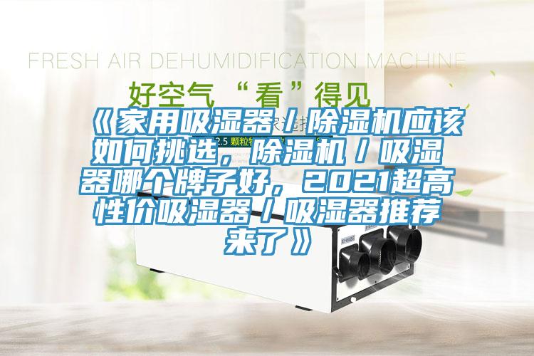 《家用吸濕器／香蕉视频国产應該如何挑選，香蕉视频国产／吸濕器哪個牌子好，2021超高性價吸濕器／吸濕器推薦來了》