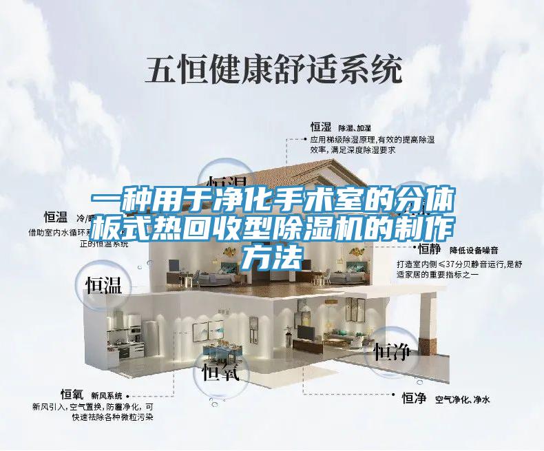 一種用於淨化手術室的分體板式熱回收型香蕉视频国产的製作方法