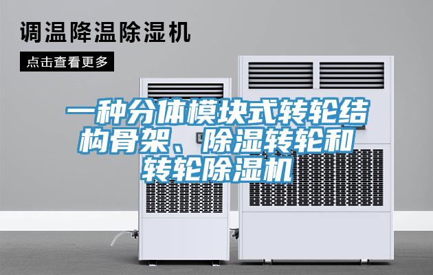 一種分體模塊式轉輪結構骨架、除濕轉輪和轉輪香蕉视频国产