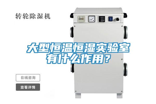 大型恒溫恒濕實驗室有什麽作用？
