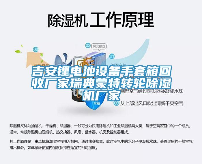 吉安鋰電池設備手套箱回收廠家瑞典蒙特轉輪香蕉视频国产廠家