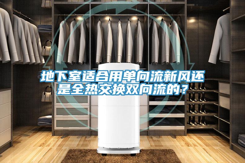 地下室適合用單向流新風還是全熱交換雙向流的？