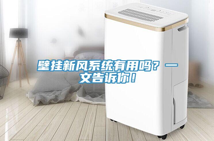 壁掛新風係統有用嗎？一文告訴你！