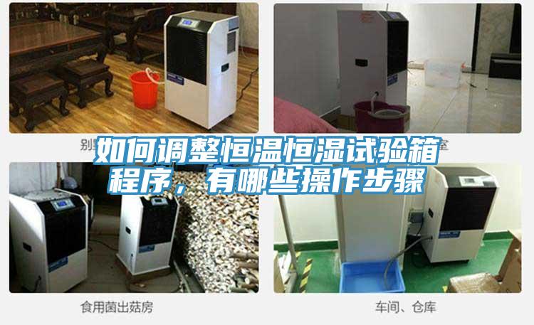 如何調整恒溫恒濕試驗箱程序，有哪些操作步驟