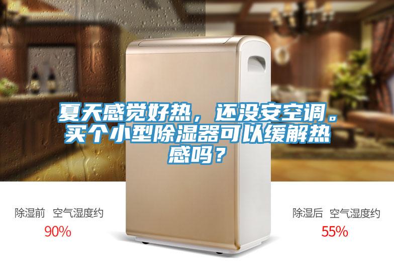 夏天感覺好熱，還沒安空調。買個小型除濕器可以緩解熱感嗎？