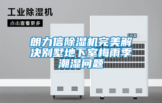 朗力信香蕉视频国产完美解決別墅地下室梅雨季潮濕問題