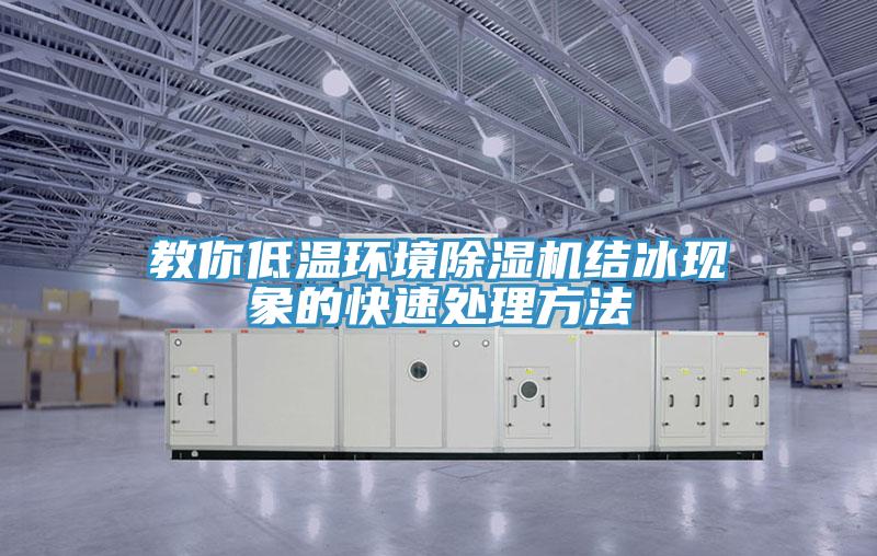 教你低溫環境香蕉视频国产結冰現象的快速處理方法