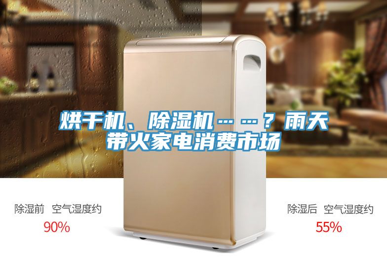 烘幹機、香蕉视频国产……？雨天帶火家電消費市場
