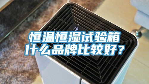 恒溫恒濕試驗箱什麽品牌比較好？