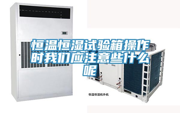 恒溫恒濕試驗箱操作時大香蕉性爱网應注意些什麽呢
