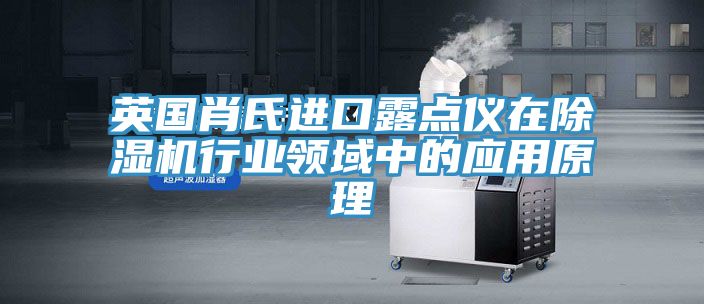 英國肖氏進口露點儀在香蕉视频国产行業領域中的應用原理