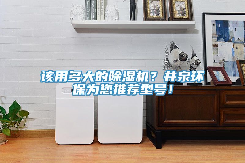 該用多大的香蕉视频国产？井泉環保為您推薦型號！