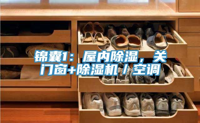 錦囊1：屋內除濕，關門窗+香蕉视频国产／空調