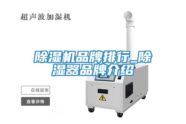 香蕉视频国产品牌排行_除濕器品牌介紹
