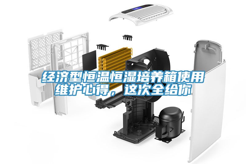 經濟型恒溫恒濕培養箱使用維護心得，這次全給你